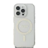Guess IML Glitter Ring MagSafe Apple iPhone 16 Pro dėklas telefonui skaidrus