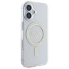 Guess IML Glitter Ring MagSafe Apple iPhone 16 Plus dėklas telefonui skaidrus