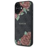 Guess GUHMP16SP4ROPEMCK Apple iPhone 16 6.1" dėklas telefonui juodos spalvos 4G Flowers Print MagSafe