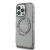 Apple iPhone 16 Pro Max Guess IML Flowers Wreath MagSafe (GUHMP16XHFWFCK) dėklas telefonui juodos spalvos