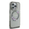 Apple iPhone 16 Pro Max Guess IML Flowers Wreath MagSafe (GUHMP16XHFWFCK) dėklas telefonui juodos spalvos