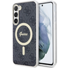 Samsung Galaxy S23 Plus Guess dėklas 4G MagSafe (GUHMS23MH4STK) juodos spalvos