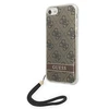 Apple iPhone SE 2022 / SE 2020 / 7 / 8 Guess dėklas 4G Print Strap (GUOHCI8H4STW) rudos spalvos