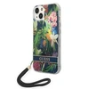 Apple iPhone 14 Guess dėklas Flower Strap (GUOHCP14SHFLSB) mėlynos spalvos