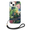 Apple iPhone 14 Guess dėklas Flower Strap (GUOHCP14SHFLSB) mėlynos spalvos