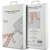 Dėklas Guess GUOUCBMC4MP Universal Big Hand Strap rožinės spalvos Acrylic 4G Charm