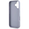 Dėklas Guess Hot Stamp 4G Pattern Triangle Metal Logo Apple iPhone 16 violetinės spalvos