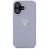 Guess Hot Stamp 4G Pattern Triangle Metal Logo Apple iPhone 16 dėklas telefonui violetinės spalvos
