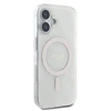 Apple iPhone 16 Plus Guess IML 4G Background MagSafe (GUHMP16MH4DTEH) dėklas telefonui baltos spalvos