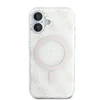Apple iPhone 16 Plus Guess IML 4G Background MagSafe (GUHMP16MH4DTEH) dėklas telefonui baltos spalvos