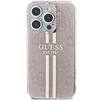 Dėklas GUESS GUHCP15LH4SGP IPHONE 15 PRO 6.1 "Rožinis/Rožinis HARDCASE IML 4G GOLD STRIPE