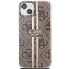 Apple iPhone 14 plus / 15 plus Guess dėklas IML 4G Gold Stripe (GUHCP15MH4PSEGW) rudos spalvos