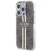 Dėklas GUESS GUHCP15XH4SGW IPHONE 15 PRO MAX 6.7 "BROWN/BROWN HARDCASE IML 4G GOLD STRIPE