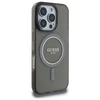 Guess GUHMP16LHFGEREK Apple iPhone 16 Pro 6.3" dėklas telefonui juodos spalvos IML Glitter Circle MagSafe