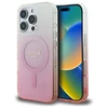 Guess IML Glitter Gradient MagSafe - dėklas skirtas Apple iPhone 16 Pro Max Rožinė