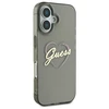 Guess IML Heart Apple iPhone 16 Plus - dėklas telefonui juodos spalvos