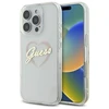 Guess IML Heart Apple iPhone 16 Pro - dėklas telefonui skaidrus