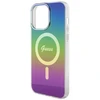 Guess GUHMP15XHITSK Apple iPhone 15 Pro Max 6.7″ rainbow kietas dėklas IML Iridescent MagSafe