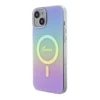 Guess dėklas, skirtas iPhone 15 Plus 6,7 GUHMP15MHITSU HC IML MAGSAFE IRIDESCENT violetinės spalvos inės spalvos