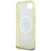 „Guess IML Metal Glitter 4G Circle Triangle MagSafe“ dėklas, skirtas iPhone 16e - ruda