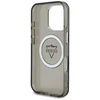 Guess IML Metal Mountain Logo MagSafe Apple iPhone 16 Pro Max dėklas telefonui juodos spalvos