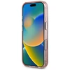Guess IML Metal Mountain Logo MagSafe Apple iPhone 16 Pro Max dėklas telefonui rožinės spalvos