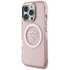 Guess IML Metal Mountain Logo MagSafe Apple iPhone 16 Pro Max dėklas telefonui rožinės spalvos