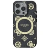 Guess GUHMP16XH4PYEEK Apple iPhone 16 Pro Max 6.9" dėklas telefonui juodos spalvos IML Peony On 4G Background MagSafe