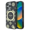 Guess GUHMP16XH4PYEEK Apple iPhone 16 Pro Max 6.9" dėklas telefonui juodos spalvos IML Peony On 4G Background MagSafe