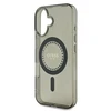 Guess GUHMP16MPFTDTEK Apple iPhone 16 Plus 6.7″ juodos spalvos kietas dėklas IML Rhinestones MagSafe