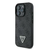 Guess Leather 4G Triangle Strass MagSafe Apple iPhone 16 Pro Max – dėklas telefonui juodos spalvos