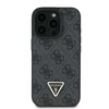 Guess Leather 4G Triangle Strass MagSafe Apple iPhone 16 Pro Max – dėklas telefonui juodos spalvos