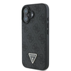 Guess Leather 4G Triangle Strass MagSafe Apple iPhone 16 Plus - dėklas telefonui juodos spalvos