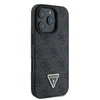 Guess Leather 4G Triangle Strass MagSafe Apple iPhone 16 Pro Max – dėklas telefonui juodos spalvos