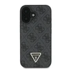 Guess Leather Metal Logo Strass Crossbody Apple iPhone 16 - dėklas telefonui juodos spalvos