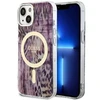 Guess Leopard MagSafe - dėklas skirtas Apple iPhone 14 Rožinė