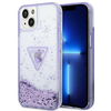 „Guess Liquid Glitter Palm Collection“ dėklas, skirtas iPhone 14 Plus 6.7" - violetinė