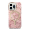 Rinkinys Guess GUBPP14LHJEACSP Case+ Charger Apple iPhone 14 Pro 6,1" dėklas telefonui rožinės spalvos hard case Jungle MagSafe