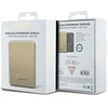 Guess Powerbank indukcinis 5W GUPBM3ALGSGD 3000mAh aukso spalvos MagSafe Metal Script Logo