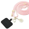 Dėklas Guess GUOUCNMG4EP Universal CBDY dirželis rožinės spalvos Nylon 4G Metal Charm