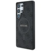 Guess PU Leather 4G Colored Ring MagSafe dėklas skirtas Samsung Galaxy S25 Ultra juodos spalvos
