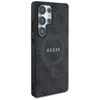 Guess PU Leather 4G Colored Ring MagSafe dėklas skirtas Samsung Galaxy S25 Ultra juodos spalvos