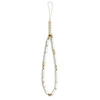 Guess pakabukas GUSTPEARW telefono dirželis baltos spalvos Heishi Beads