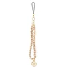 Guess pakabukas GUSTSAS4P telefono dirželis rožinės spalvos Chain Metal 4G Charm