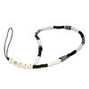 Guess pakabukas GUSTBCKH telefono dirželis juodai baltos spalvos Heishi Beads