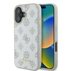 Apple iPhone 16 Guess Peony Script Logo MagSafe (GUHMP16SPGPYSH) dėklas telefonui baltos spalvos