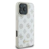 Apple iPhone 16 Pro Guess Peony Script Logo MagSafe (GUHMP16LPGPYSH) dėklas telefonui baltos spalvos