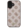 Guess GUHMP16SPGPYSW Apple iPhone 16 6.1″ rudos spalvos kietas dėklas Peony Script MagSafe