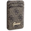 „Guess“ piniginės kortelės lizdo stovas GUWMSHG4SHW dėklas – rudas „MagSafe 4G Classic“ logotipas