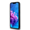 Guess PU 4G Peony MagSafe dėklas skirtas Apple iPhone 16e/17e juodos spalvos